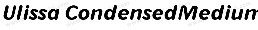Ulissa CondensedMedium字体转换